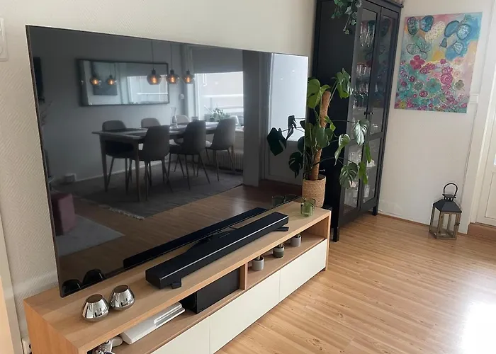 Large Family Near Oslo - 3 Bedrooms, Free Parking, Balcony 아파트